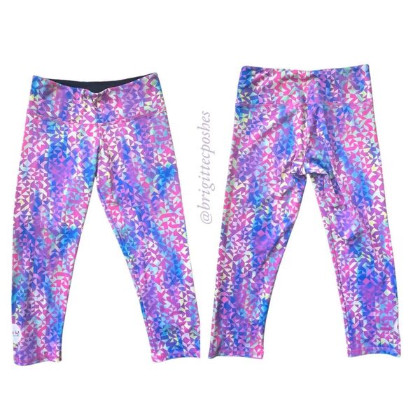 FLYWHEEL Cropped Pink Multi-colored Legging - Picture 2 of 6